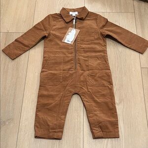 Angel Dear NWT Tan Corduroy Baby Jumpsuit
